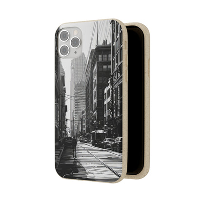 Noir Urban Serenity | Biodegradable Phone Case