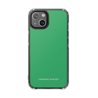 Medium Sea Green iPhone 14 - Clear Impact Phone Case