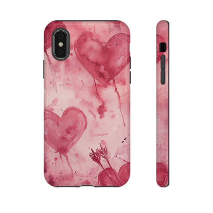 Cupid's Heart Entwined - Protective Phone Case