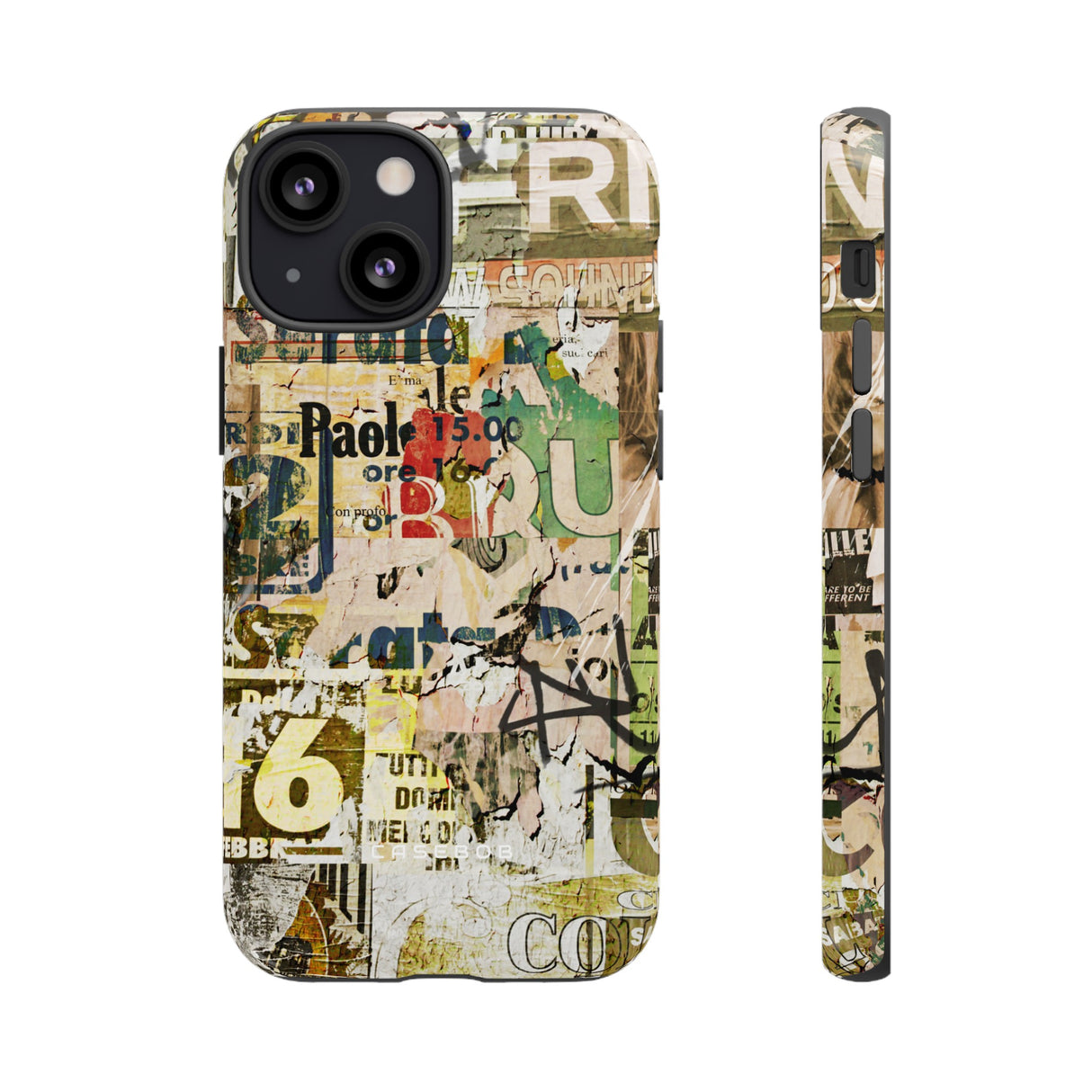 Grunge Vintage Poster - Protective Phone Case