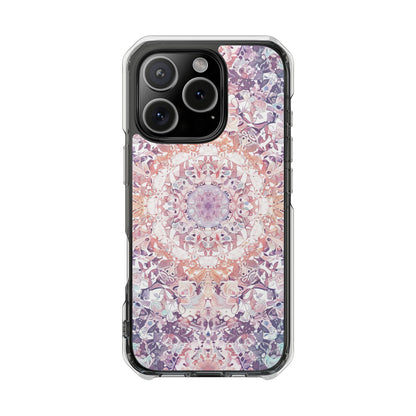 Purple Pink Mandala - Clear Impact iPhone 16 Phone Case