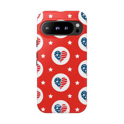 Hearts Celebrate Freedom - Google Pixel Case