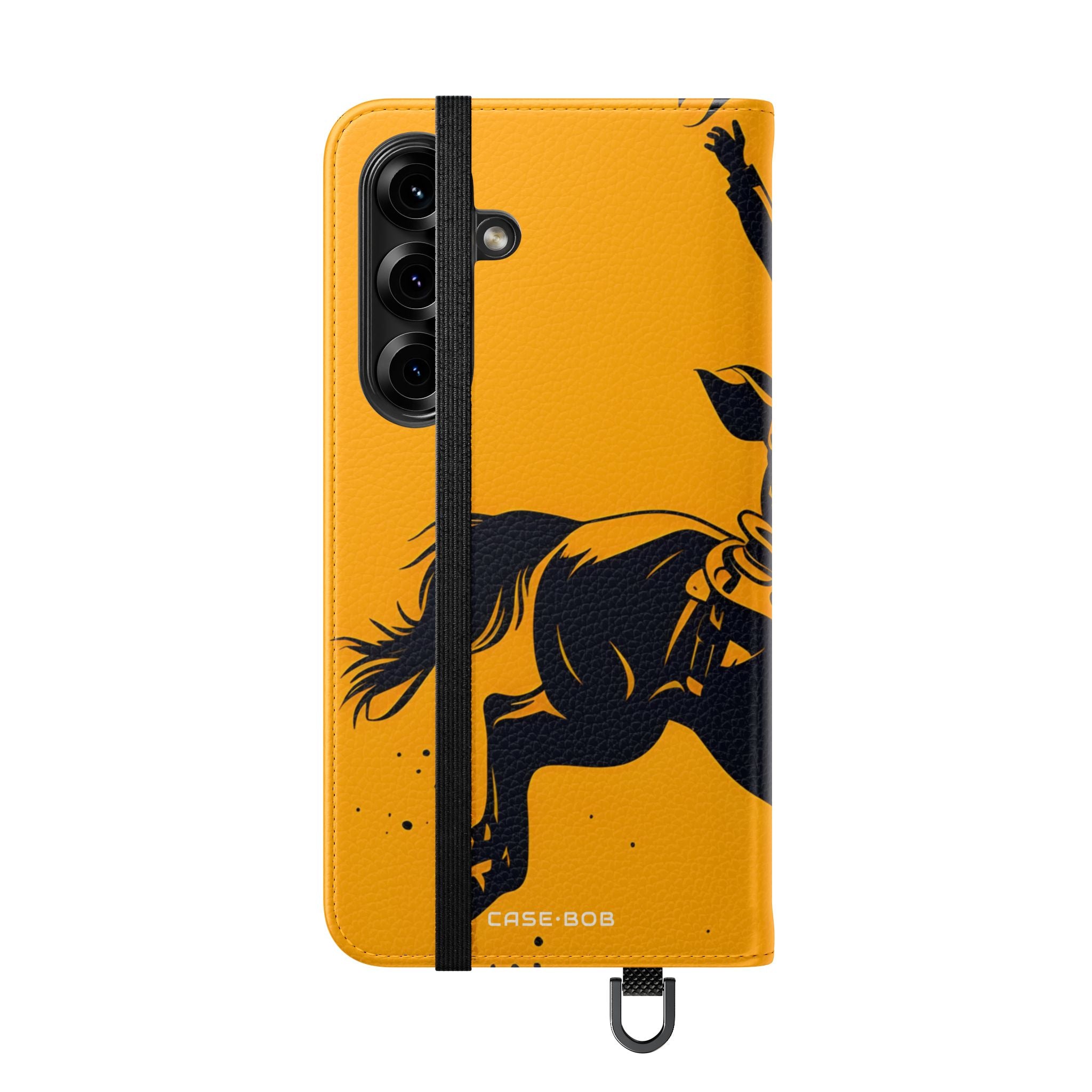 Bucking Cowboy Shadow - Samsung S25 Case - Lompakkokotelo