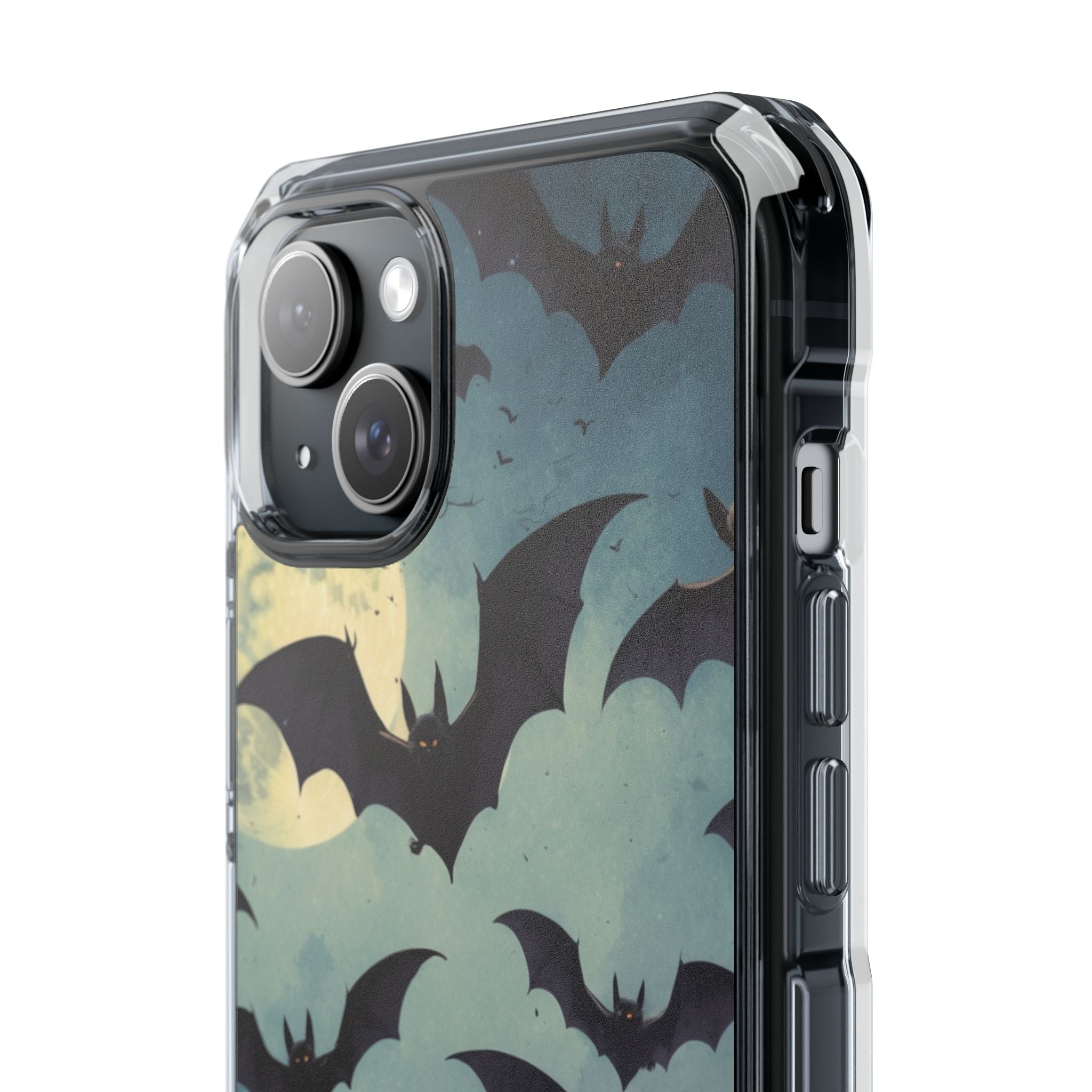 Glowing Bat Swarm iPhone 15 Plus Case - Impact