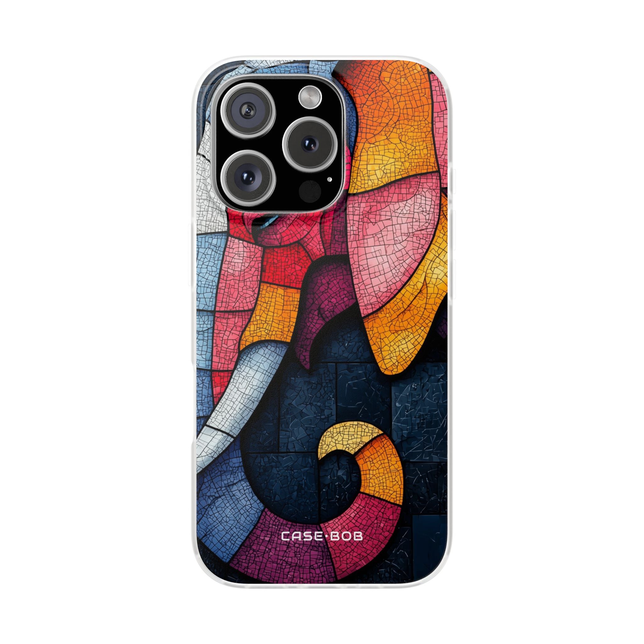 Elephant Mosaic iPhone 16 Pro Case - Soft