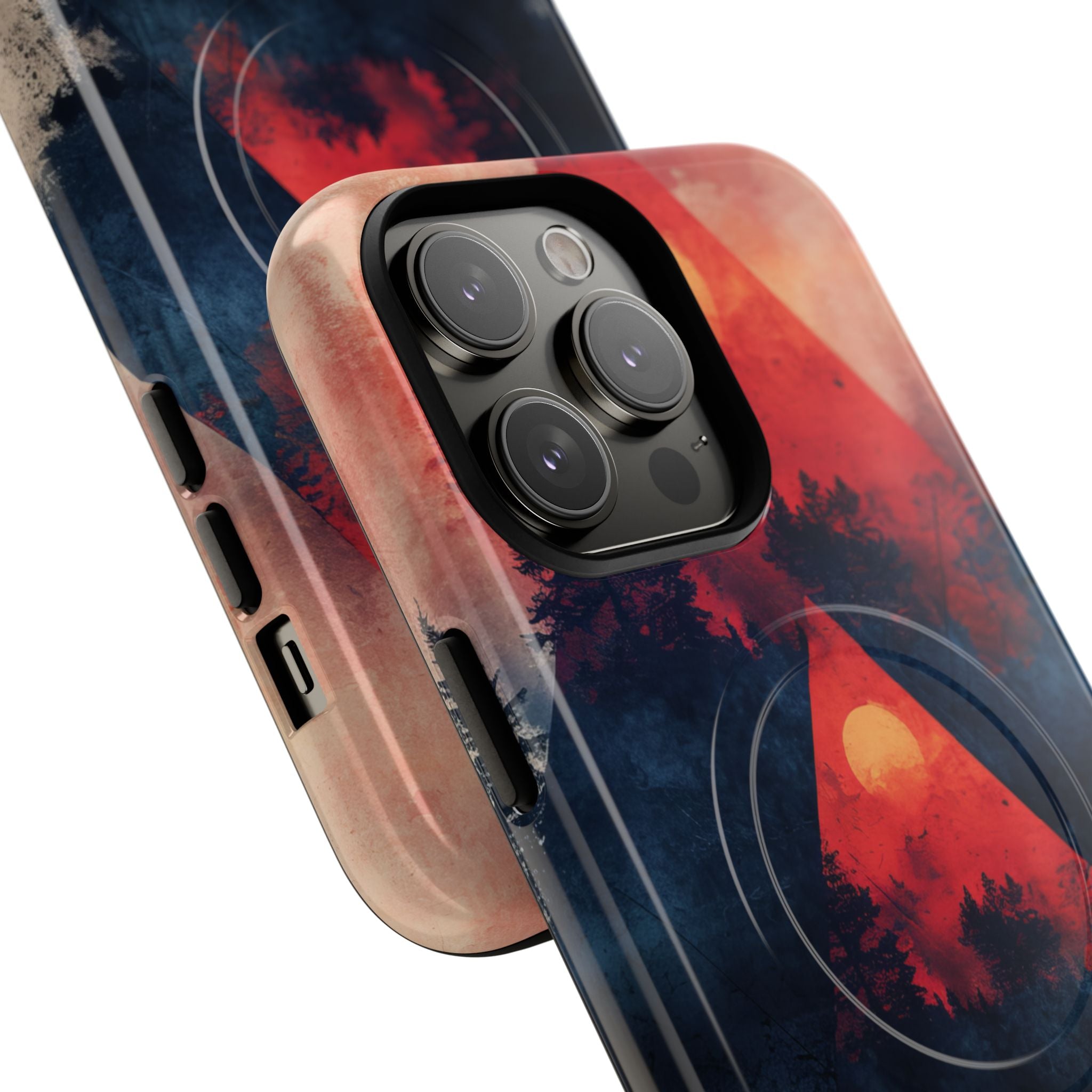 Red Sky Serenity - Tough + MagSafe® iPhone 14 Phone Case