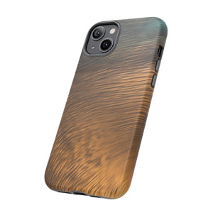 Golden Strokes Ink Art iPhone Case (Protective) Phone Case