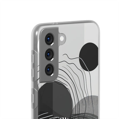 Monochrome Dynamics | Flexible Phone Case for Samsung Galaxy