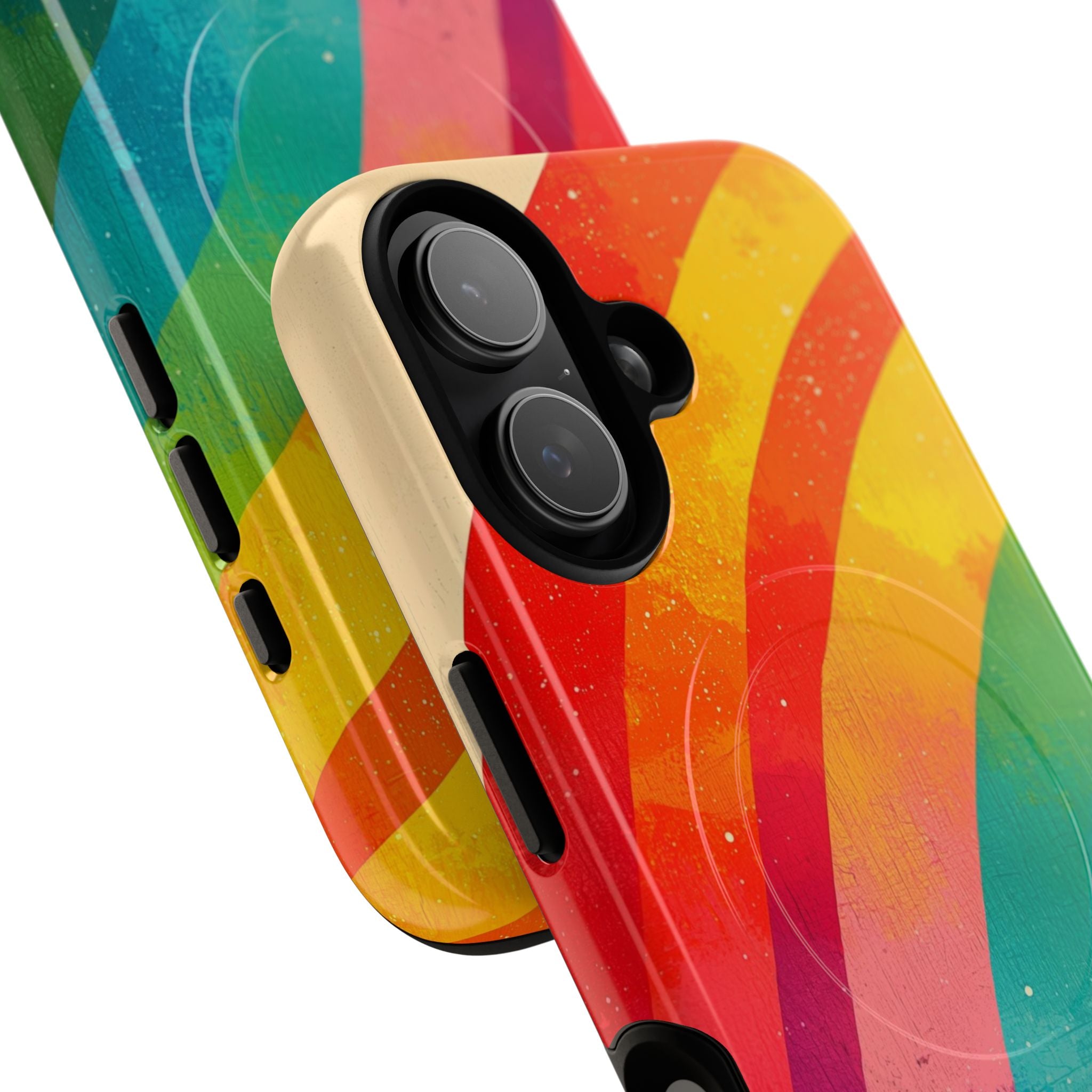 Textured Rainbow Arc iPhone 17 Case - Tough+