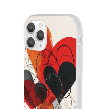 Fiery Hearts | Flexible Phone Case for iPhone