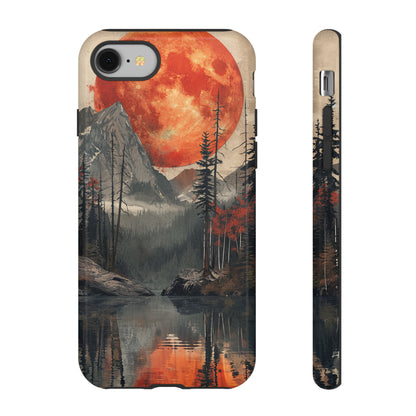 Abstract Wilderness Wonders: A Geometric Journey - Protective Phone Case