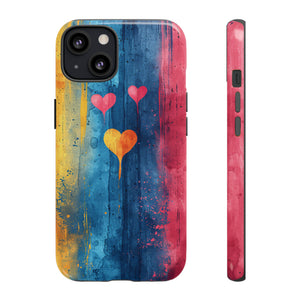 Watercolor Stripe Bliss - Protective Phone Case