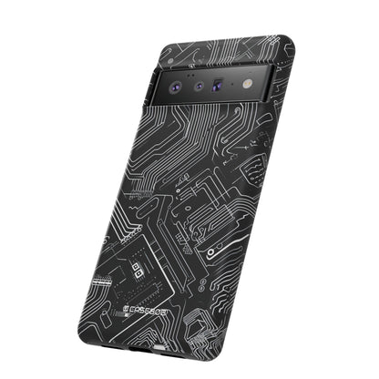 Cyber Circuitry Art - Phone Case for Google Pixel