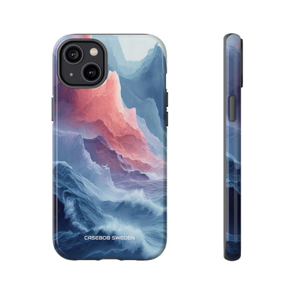 Mountain Wave Serenity - Tough iPhone 14 Phone Case