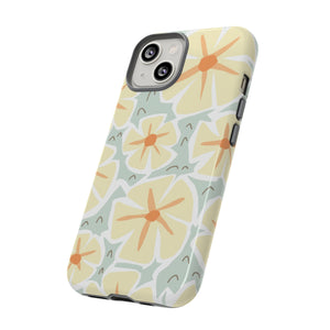 Pastel Yellow Happy Flower iPhone Case (Protective) Phone Case