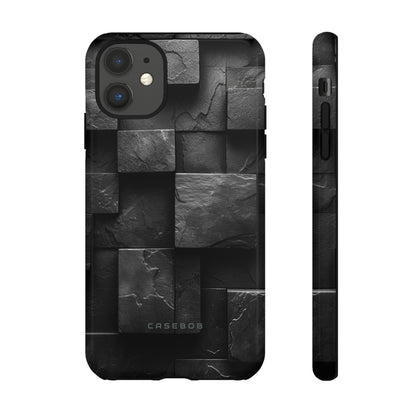 Black Geometric Elegance - Protective Phone Case