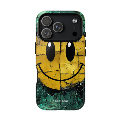 Cracked Smiley iPhone 17 Pro Case - Tough+ - CASE•BOB