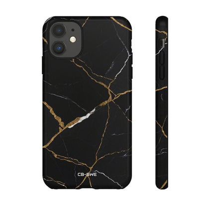 Golden Veins Emerge - iPhone Case