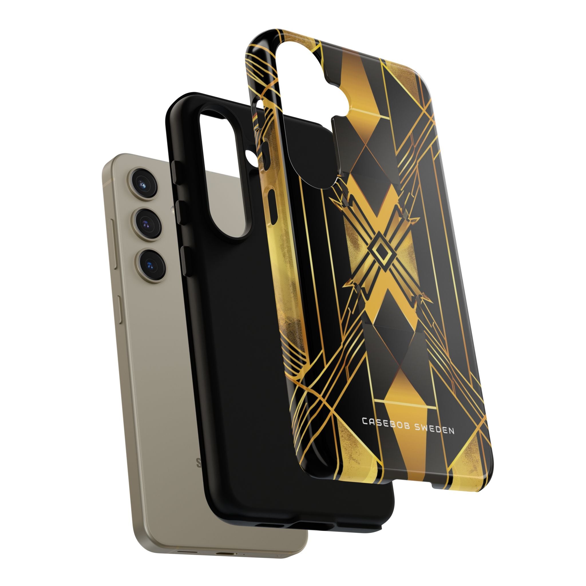 Golden Geometric Elegance Samsung S24 - Tough Phone Case