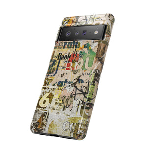 Grunge Vintage Poster - Protective Phone Case