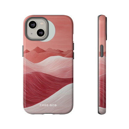 White Orb Dunes iPhone 14 Case - Tough