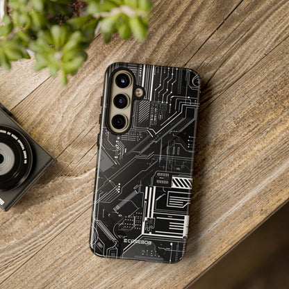 Circuitry Elegance: Futuristic Precision - For Samsung S24