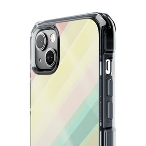 Pastellfarbenes Muster | Handyhülle für iPhone (Clear Impact Case – magnetisch)