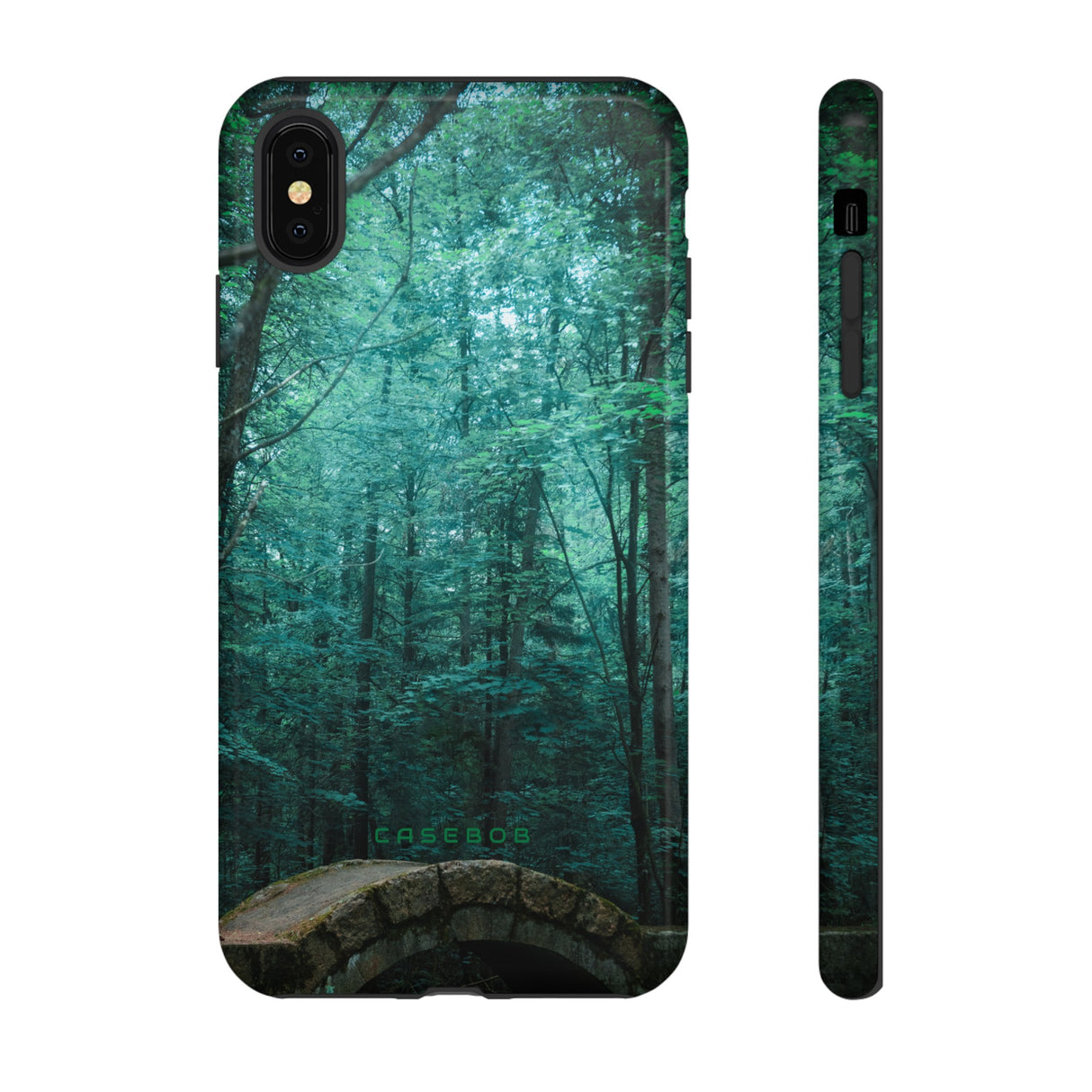 Mystical Forest with Stone Bridge - Protective Phone Case