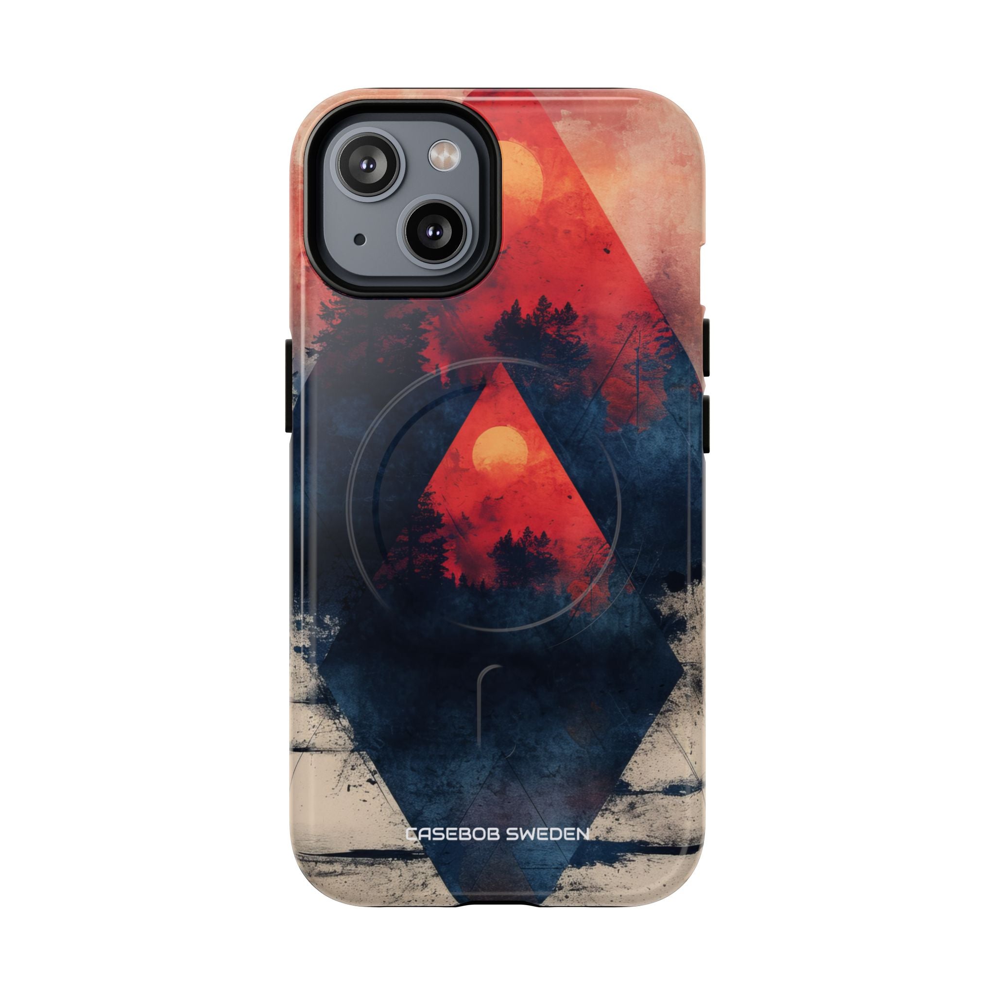 Red Sky Serenity - Tough + MagSafe® iPhone 14 Phone Case