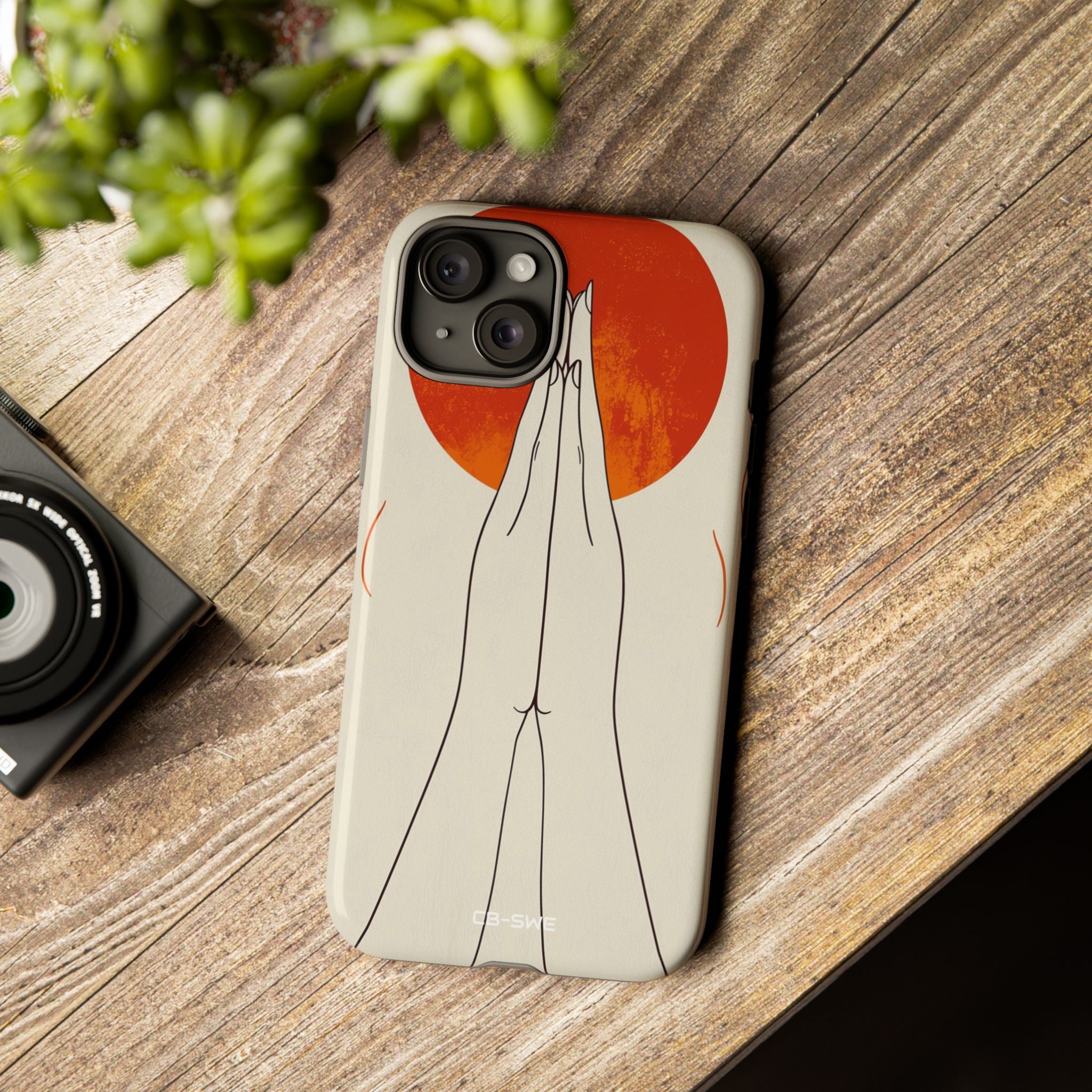 Hands Embrace Sun - iPhone Case