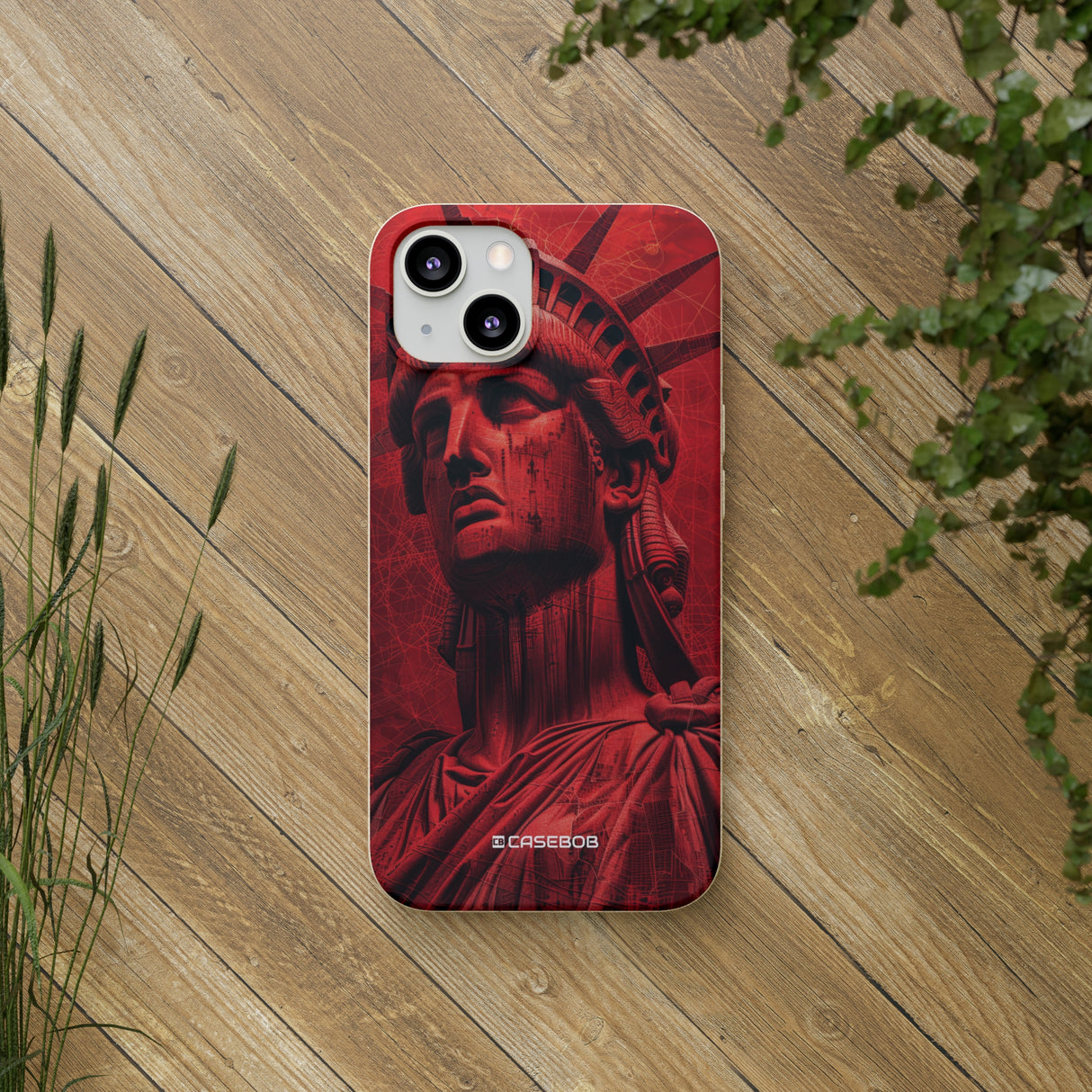 Red Liberty Revolution | Biodegradable Phone Case