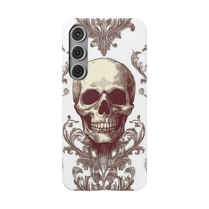 Gothic Skulls and Ornate Foliage Samsung S24 - Slim Phone Case