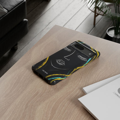 Vivid Minimalist Portrait - Google Pixel Case