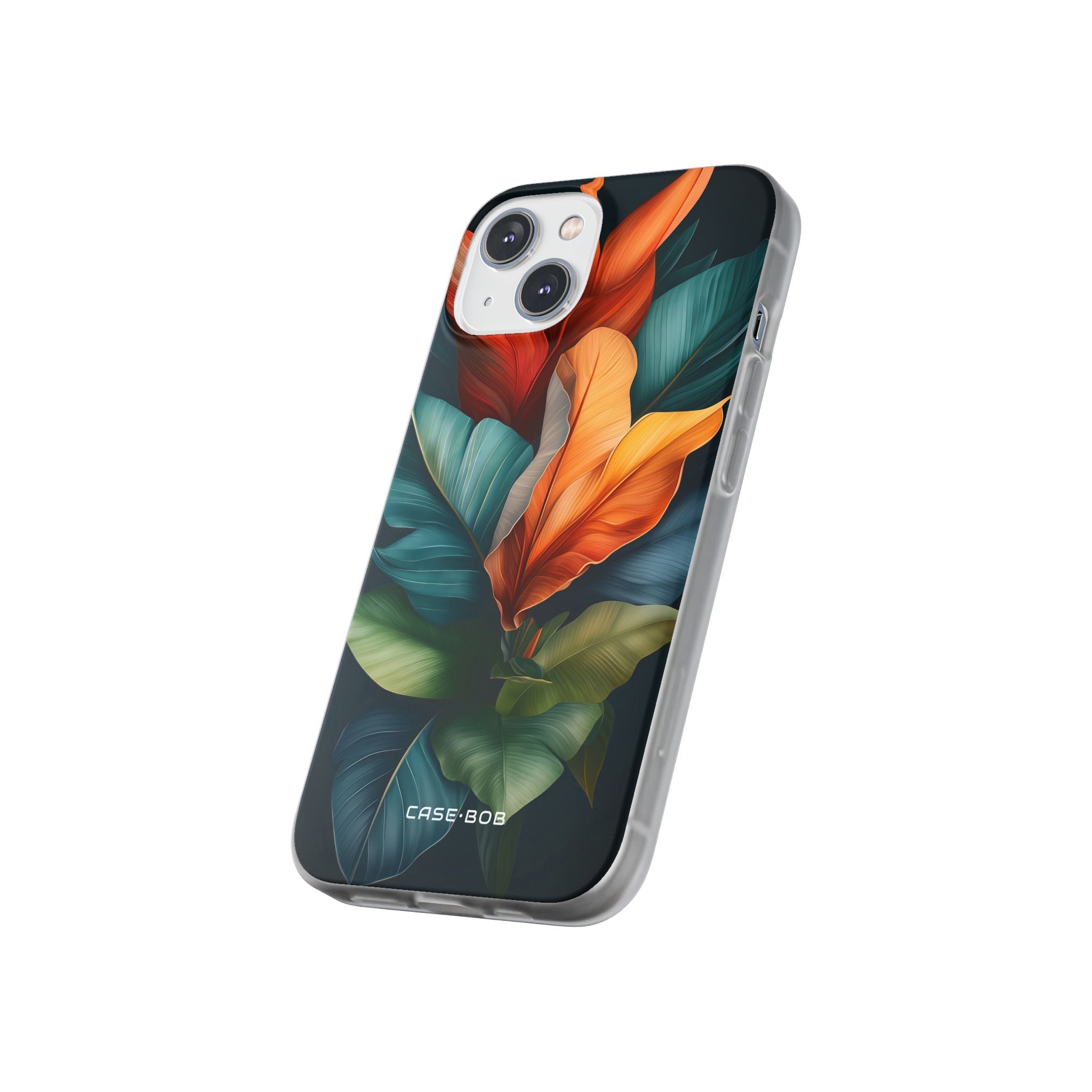 Tropical Leafburst iPhone 14 Case - Soft
