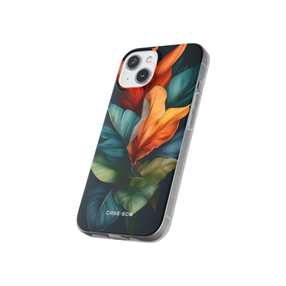 Tropical Leafburst iPhone 14 Case - Soft