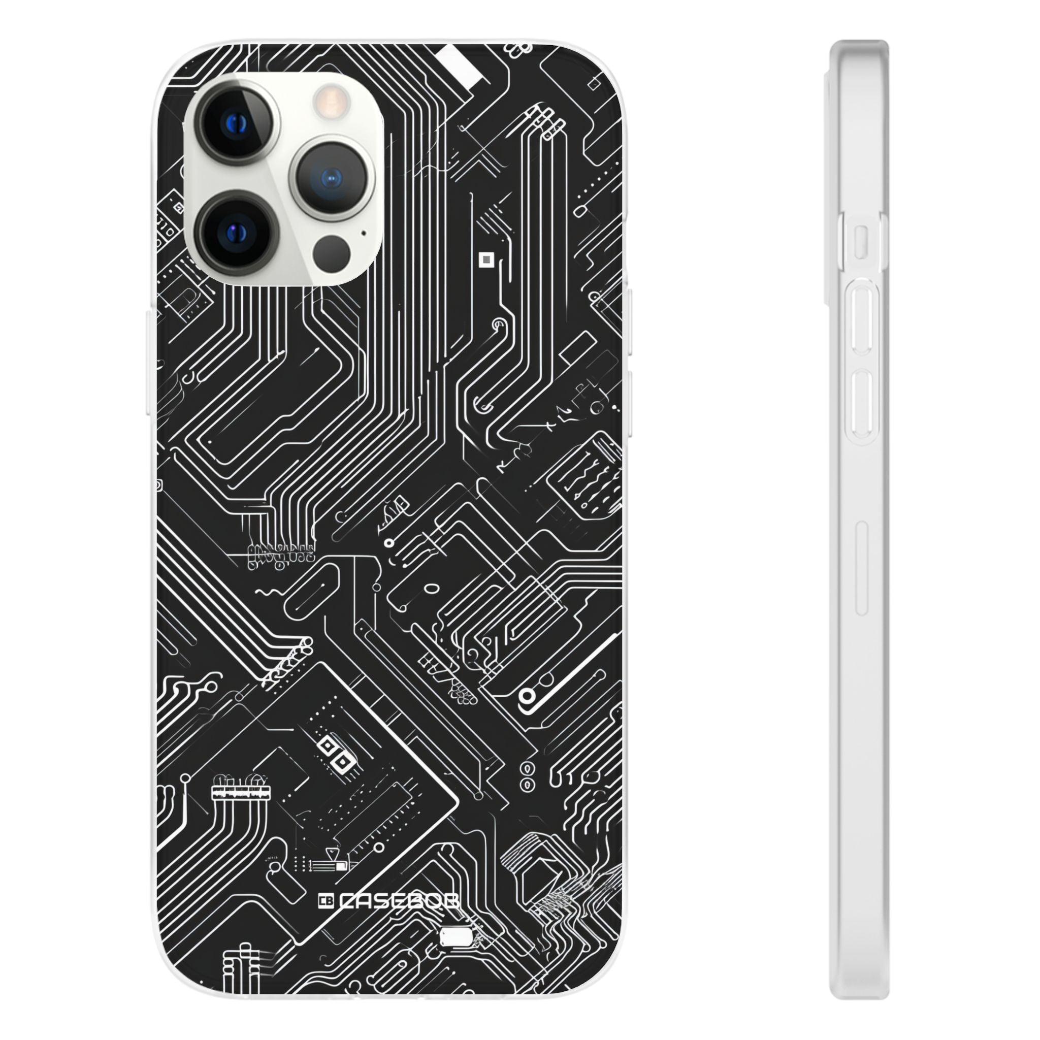 Cyber Circuitry Art | Flexible Phone Case for iPhone