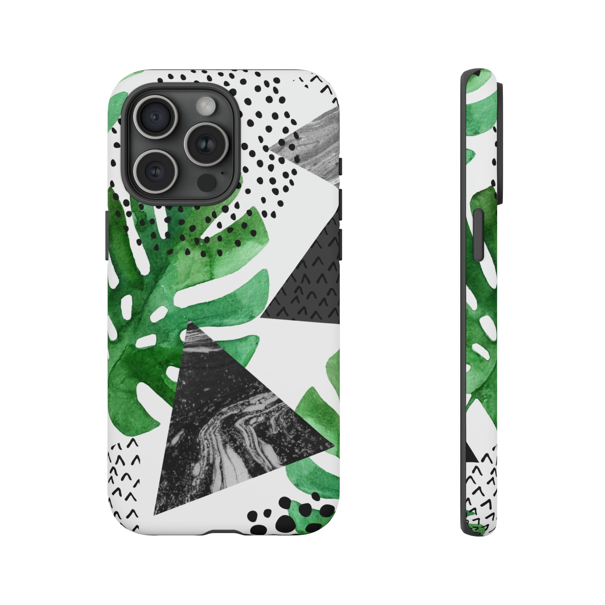 Grunge Green Tropical - Protective Phone Case