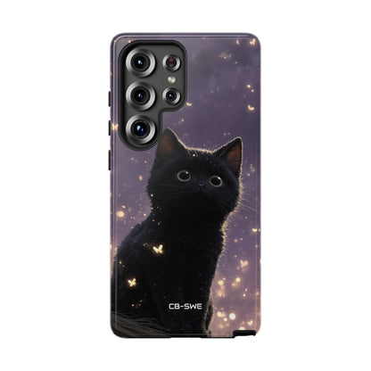Whimsical Cat Soars - Samsung Case