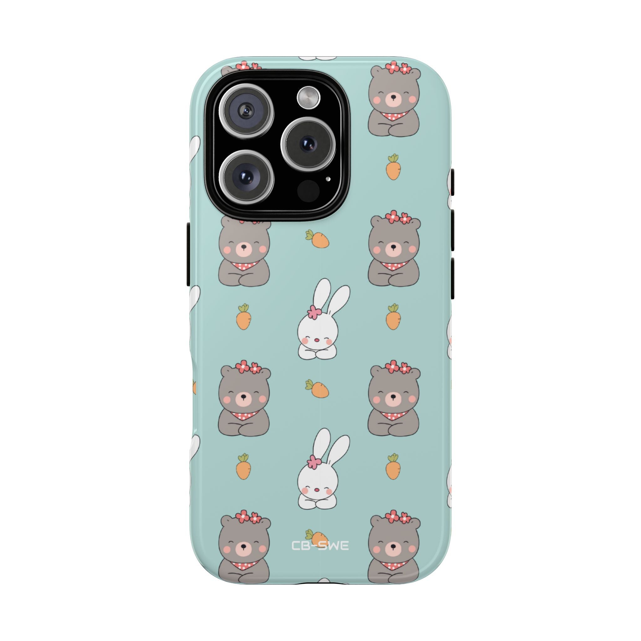 Bunnies Gather Carrots - iPhone Case