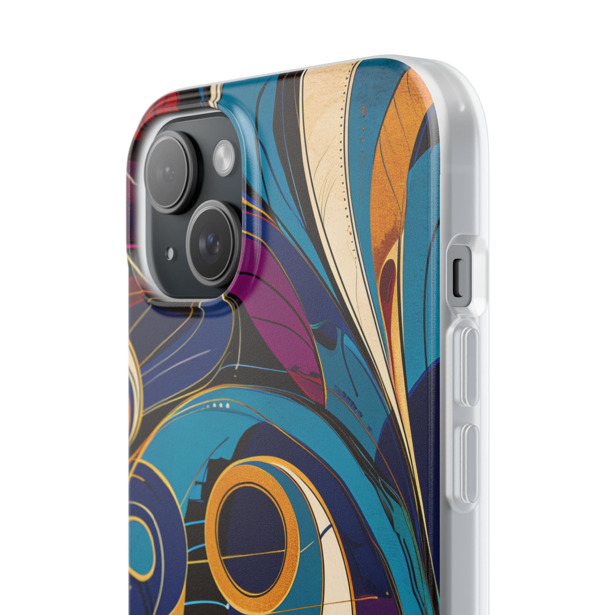 Vintage Vortex Harmony iPhone 15 - Flexi Phone Case