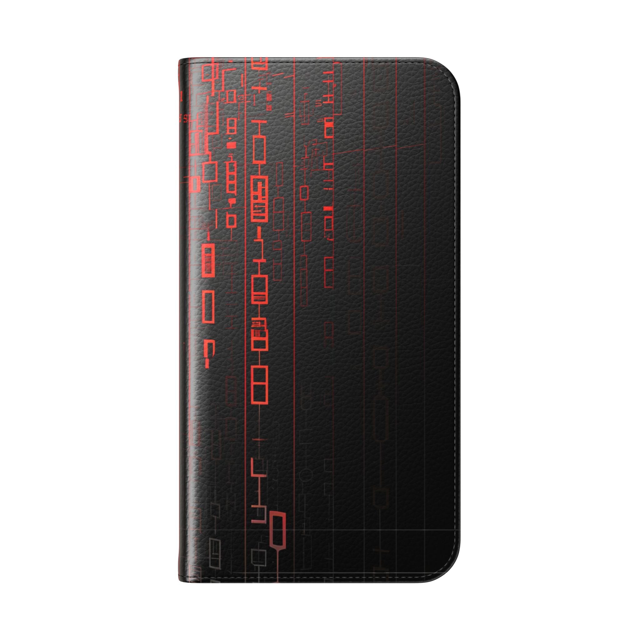 Crimson Columns - iPhone 16 Plus Case - Wallet