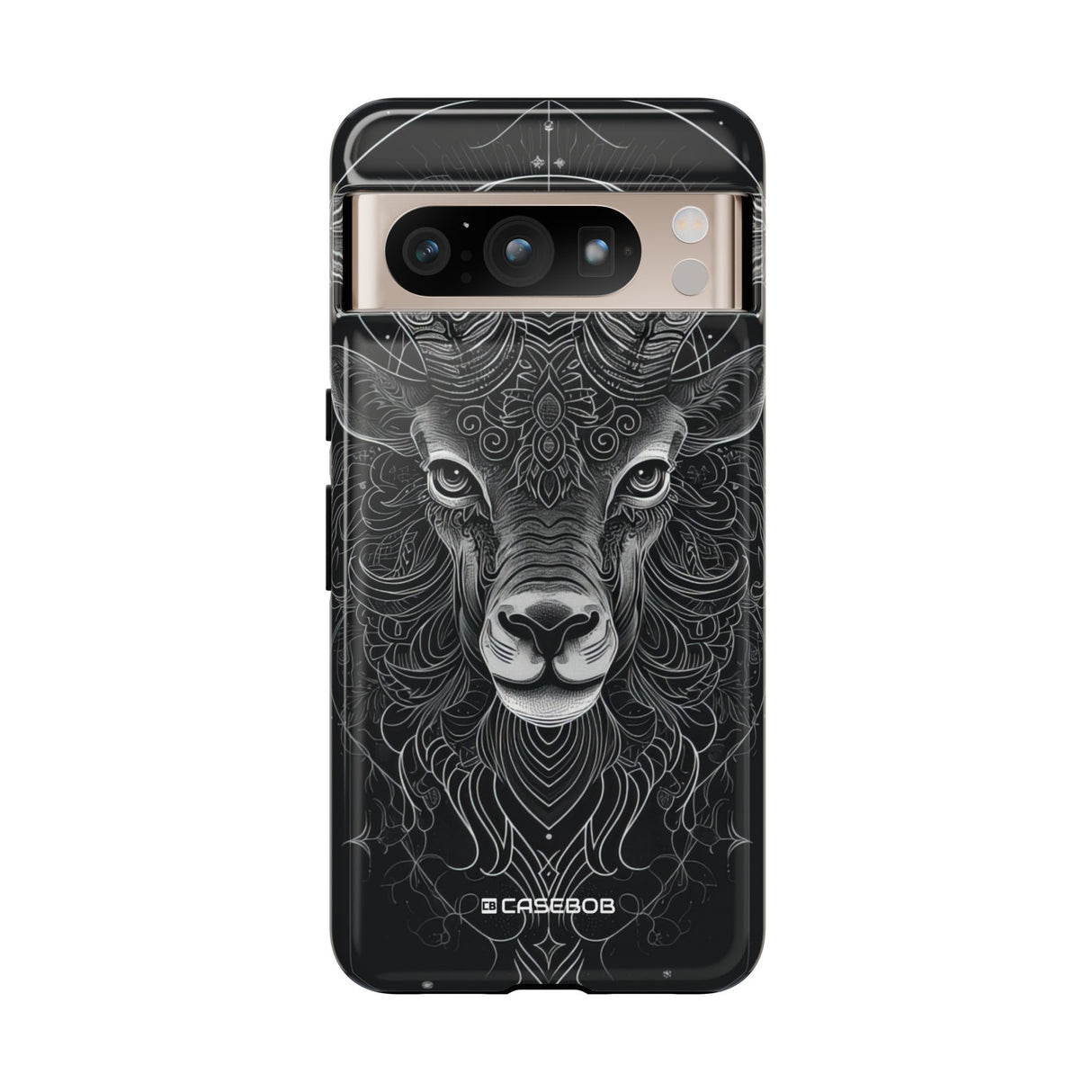 Mystic Ram Mandala | Protective Phone Case for Google Pixel