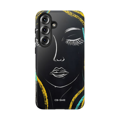 Vivid Minimalist Portrait - Samsung Case