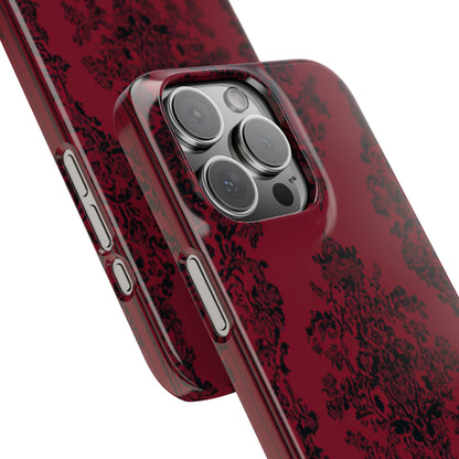 Gothic Crimson Elegance iPhone 16 - Slim Phone Case