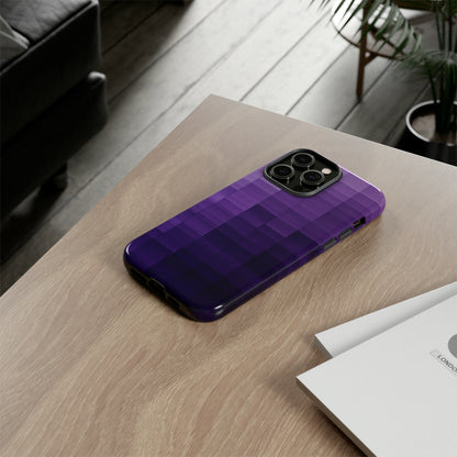 Purple Square Fusion - Protective Phone Case