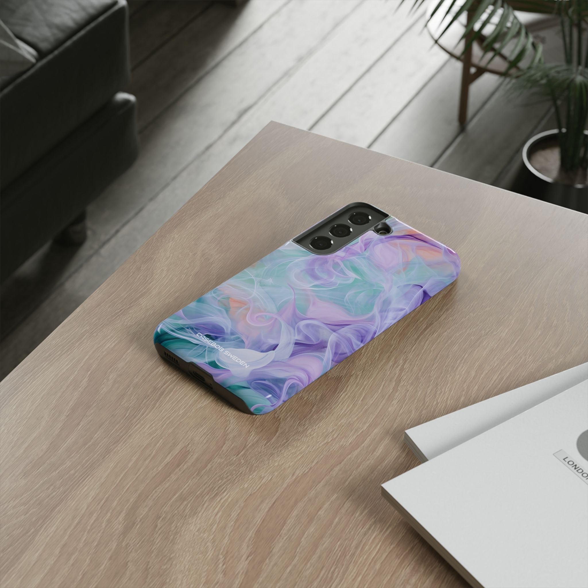 Purple Peach Whirl - Tough Samsung S22 Phone Case