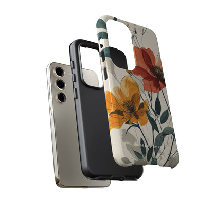 Elegant Floral Harmony Samsung S23 - Tough Phone Case