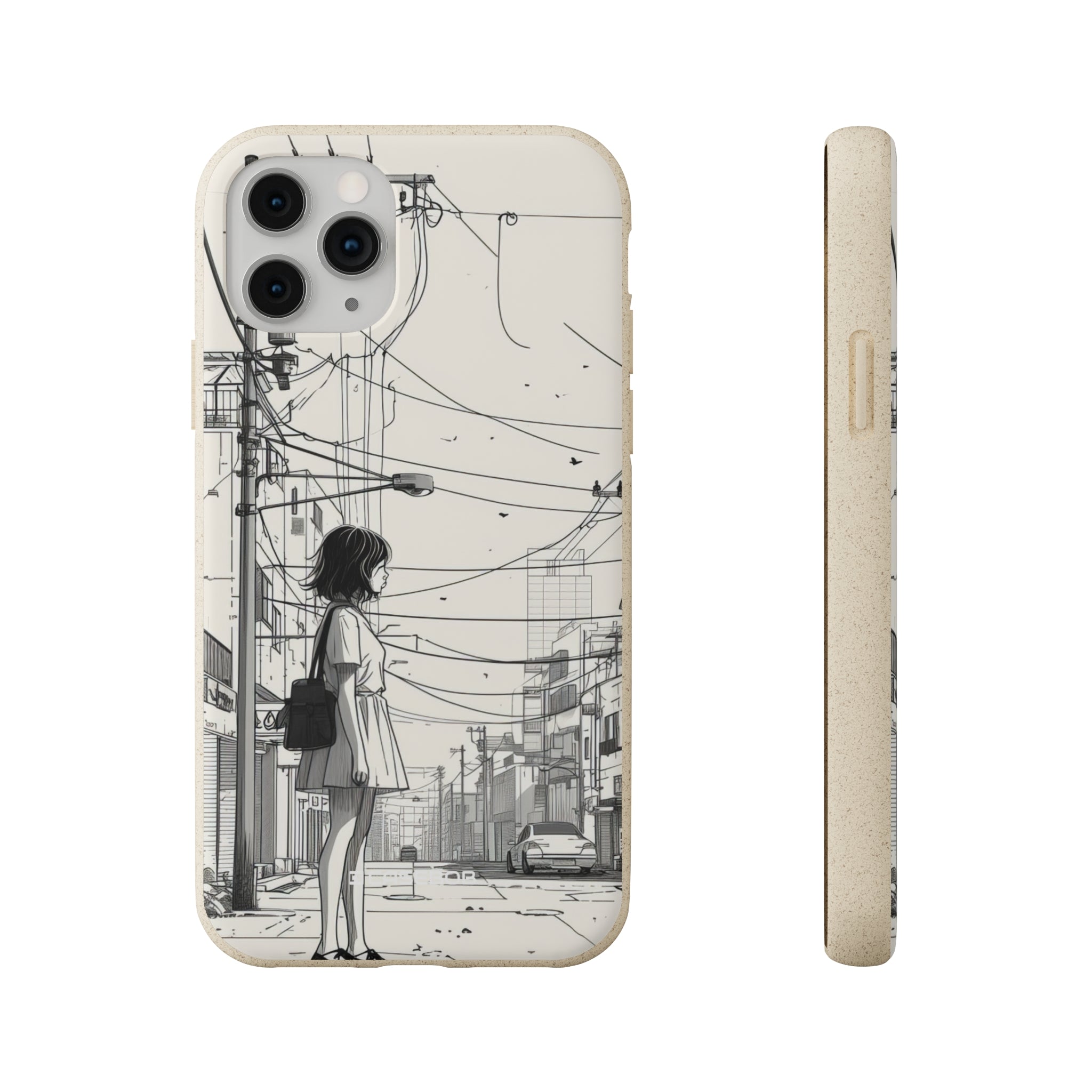 Urban Solitude Sketch | Biodegradable Phone Case