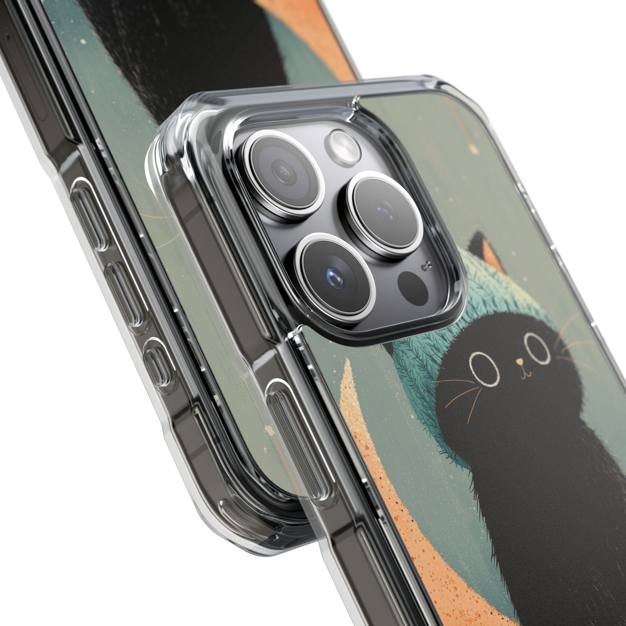 Cat Sits Dreaming iPhone Case - Impact