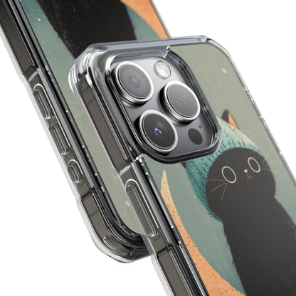 Cat Sits Dreaming iPhone Case - Impact